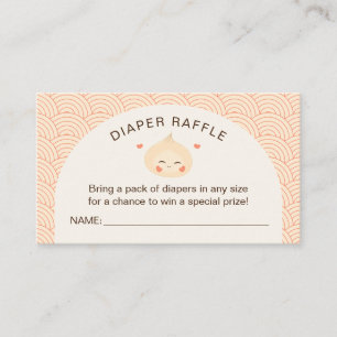 Cartão De Informações Pequeno Chá de fraldas de Soma da Escória de Dim d