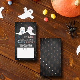 Cartão De Informações Pequeno Espírito Halloween Fantasma Festa de Revol