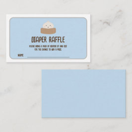 Cartão De Informações Pequeno Idiota No Caminho Da Fralda De Bilhetes De