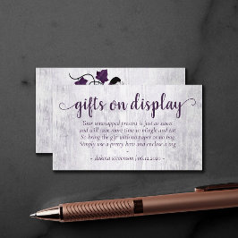 Cartão De Informações Pequeno Pumpkin | Poema de Exibição de Presente Fl