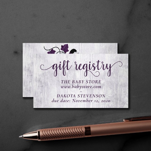 Cartão De Informações Pequeno Pumpkin | Registro Russo Violeta (Criador carregado)