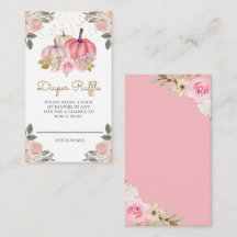 Pequeno Pumpkin Rosa Dourada Fralda Floral Raffle