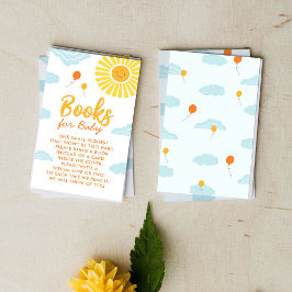 Cartão De Informações Pequeno Raio Sol de Livros de Chá de fraldas para 