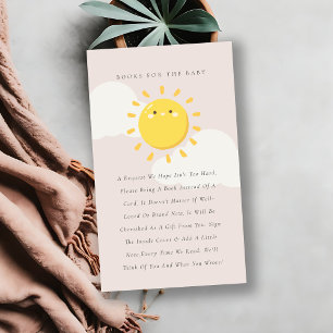 Cartão De Informações Pequenos Livros de Espelhamento Sunshine para Chá