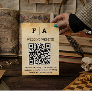 Cartão De Informações Pergaminho Russo Negro Floreado Vintage