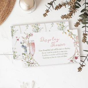 Cartão De Informações Pérolas e Chá Prosecco Bridal