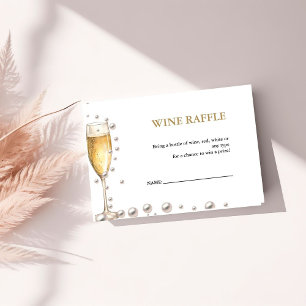 Cartão De Informações Pérolas e Jogo de Chá de panela de Raffle de Prose