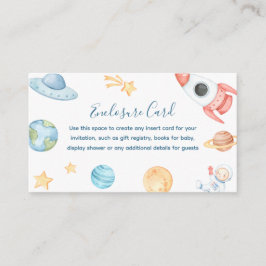 Cartão De Informações Personalizado fora deste espaço mundial