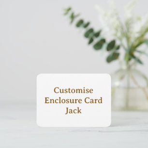 Cartão De Informações personalizar simples personalizado 3,5" x 2,5" arr
