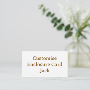 Cartão De Informações personalizar simples personalizado 3,5" x 2" quadr