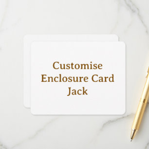 Cartão De Informações personalizar simples personalizado 4.25" x 5.5 arr