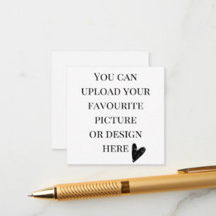 Cartão De Informações Personalize a placa de gabinete de 2,5" x 2,5" - q