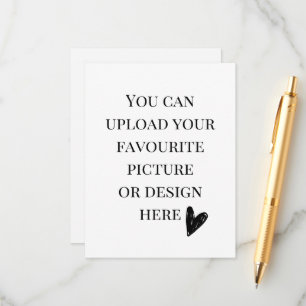 Cartão De Informações Personalize a placa de gabinete de 4,25" x 5,5" - 