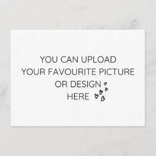 Cartão De Informações Personalize a placa de gabinete de 6,25 pol x 4,5 