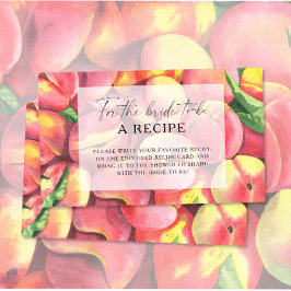 Cartão De Informações Pêssegos - Receita da noiva
