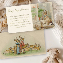 Cartão De Informações Peter, o Chá de exibição do Chá de fraldas de coel