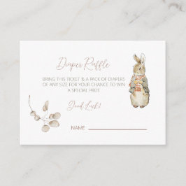 Cartão De Informações Peter o Chá de fraldas de inverno do outono do Coe