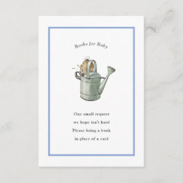 Cartão De Informações Peter Rabbit Blue Vintage Baby Book