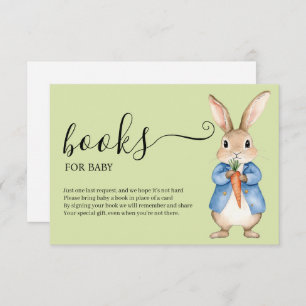 Cartão De Informações Peter Rabbit Boy Livros De Chá de fraldas Para Beb