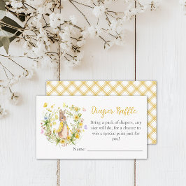 Cartão De Informações Peter Rabbit Fralda Raffle Enclosure C