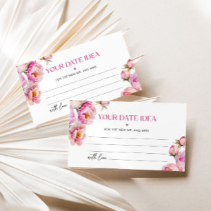 Cartão De Informações Petinhas e prosecco rosa brilhante Ideias da noite