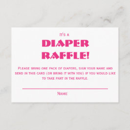 Cartão De Informações Pink Bows Baby Shower