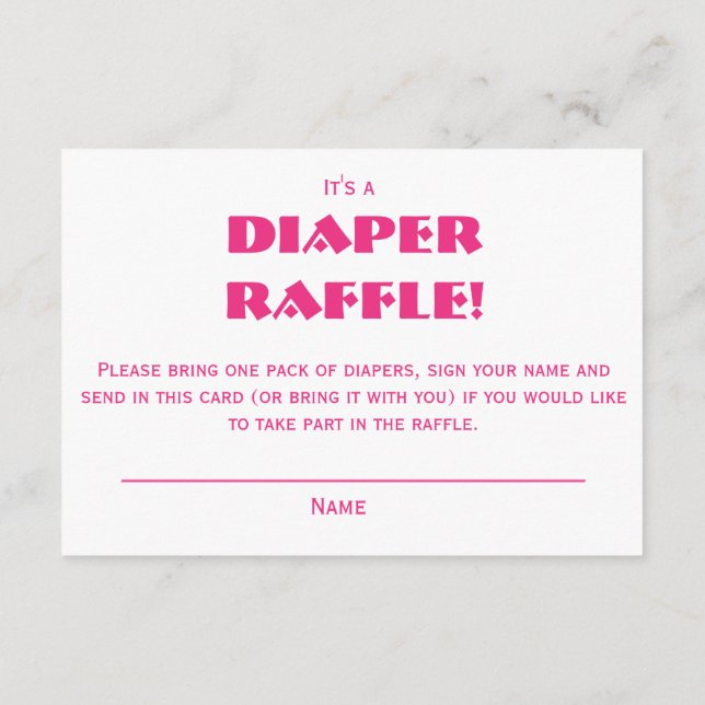 Cartão De Informações Pink Bows Baby Shower (Verso)