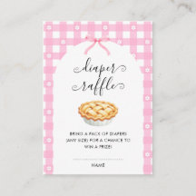 Pink Coquette Pie Diaper Raffle