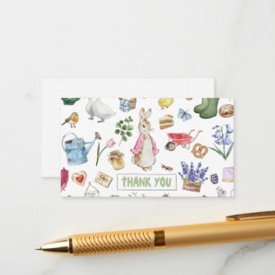 Cartão De Informações Pink Peter o Rabbit