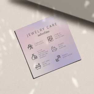 Cartão De Informações Pintinho Jewelcare Instruções para a empresa Obrig