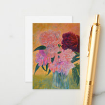 Pintura do Buquê de Peônia  