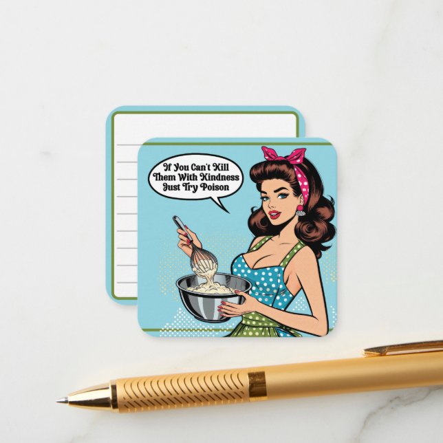 Cartão De Informações Pinup_ com gentileza (Frente/Verso In Situ)