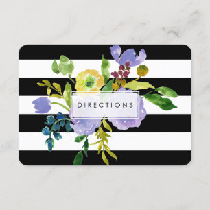 Cartão De Informações PixDezines orienta o blog floral mitzvah/DIY