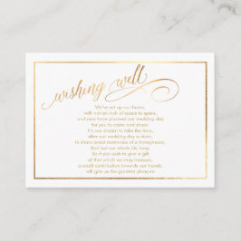 Cartão De Informações PixDezines Wishing well/Marble /White+Dourado