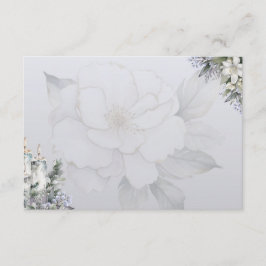 Cartão De Informações Placa básica de receita do Vazio Elegance