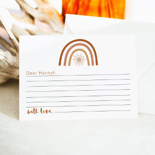 Cartão De Informações Placa cápsula do primeiro aniversario Rainbow TINL