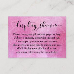 Cartão De Informações Placa de Chá de panela de Vídeo Mandala Cor-de-Águ