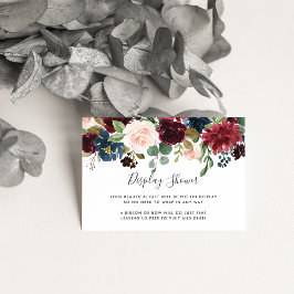 Cartão De Informações Placa de Chá de Vídeo Radiante Bloom