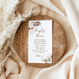 Cartão De Informações Placa de Chá para exibição Bohemian SIERRA