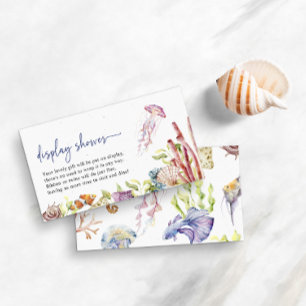 Cartão De Informações Placa de Chá para exibição cega