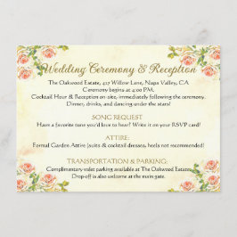 Cartão De Informações Placa de Detalhes Antica Rosa 4 x 6.24