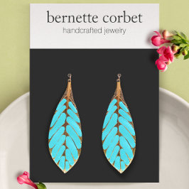 Cartão De Informações Placa de exibição de grande gravação preto moderno