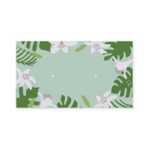 Placa de Exibição de Joias de Orelha Tropical