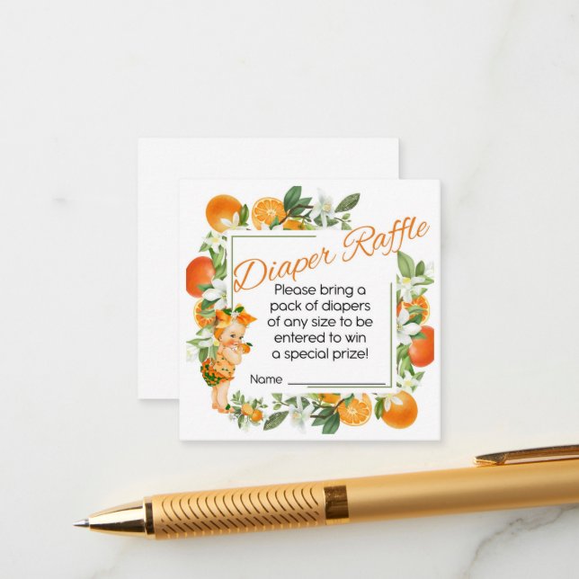 Cartão De Informações Placa de fralda de Chá de fraldas pequena (Frente/Verso In Situ)