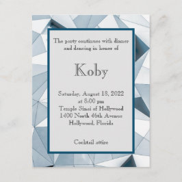 Cartão De Informações Placa de gabinete Blues de triângulo