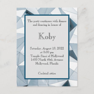 Cartão De Informações Placa de gabinete Blues de triângulo