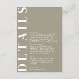 Cartão De Informações Placa de gabinete com detalhes do Grullo indiano