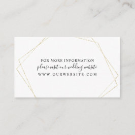 Cartão De Informações Placa de gabinete com informações de quadro geomét