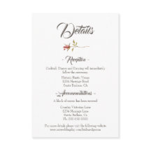 Placa de gabinete de Casamento outono russo elegan