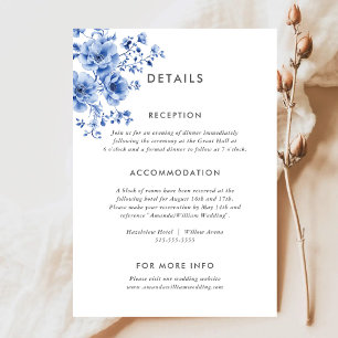 Cartão De Informações Placa de Gabinete de Detalhes da Chinoiserie Water